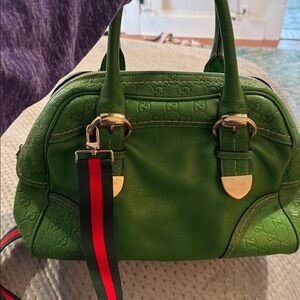 Gucci Hong Kong exclusive Green Leather Women's Bag